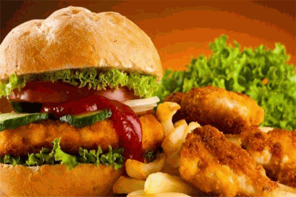 麦品基鸡排汉堡